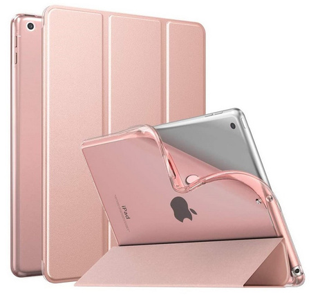 Etui D-Pro Smart Cover Case pokrowiec obudowa z klapką na tablet Apple iPad 7/8/9 10.2" / Pro 10.5" / Air 3 (Różowy)