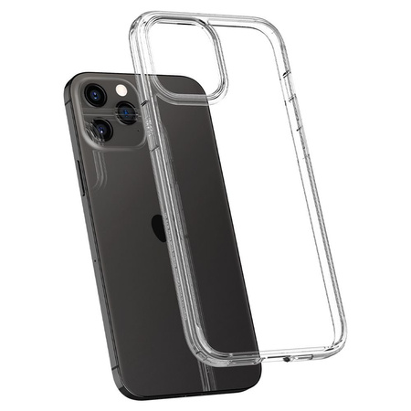 Etui Spigen Ultra Hybrid Case obudowa mocna wzmacniana iPhone 12/12 Pro  (Crystal Clear)