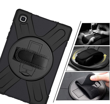 D-Pro 360 Armor Strap Case etui pancerne z uchwytem na rękę i paskiem na ramię do Samsung Galaxy Tab A7 10.4" T500/T505/T507