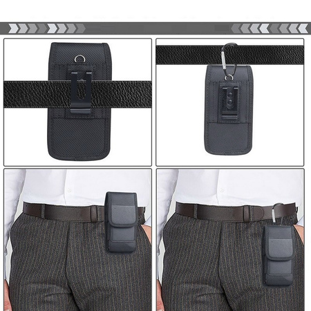 Holster Oxford V2 duża kabura pionowa do paska uniwersalne etui na telefon do 7.2 cala (rozm. XXL)