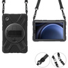 D-Pro 360 Armor Strap Case etui pancerne z uchwytem na rękę i paskiem na ramię do Samsung Galaxy Tab A9 8.7" (X110/X115) (Czarne)