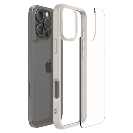 Etui Spigen Ultra Hybrid Case obudowa mocna wzmacniana iPhone 16 Pro Max (Natural Titanium)