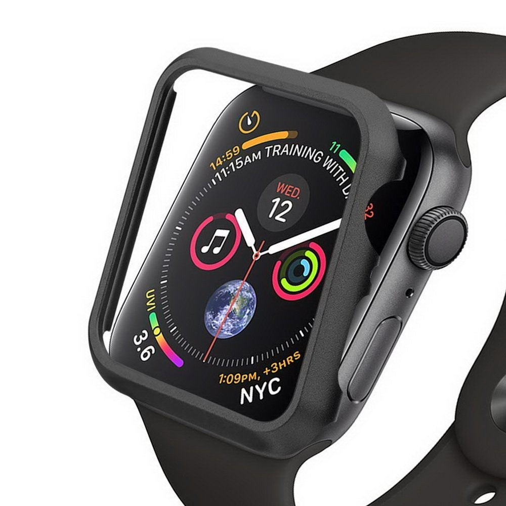 D-Pro Bumper metalowa ramka do Apple Watch 7 41mm (Black) | Apple Watch ...